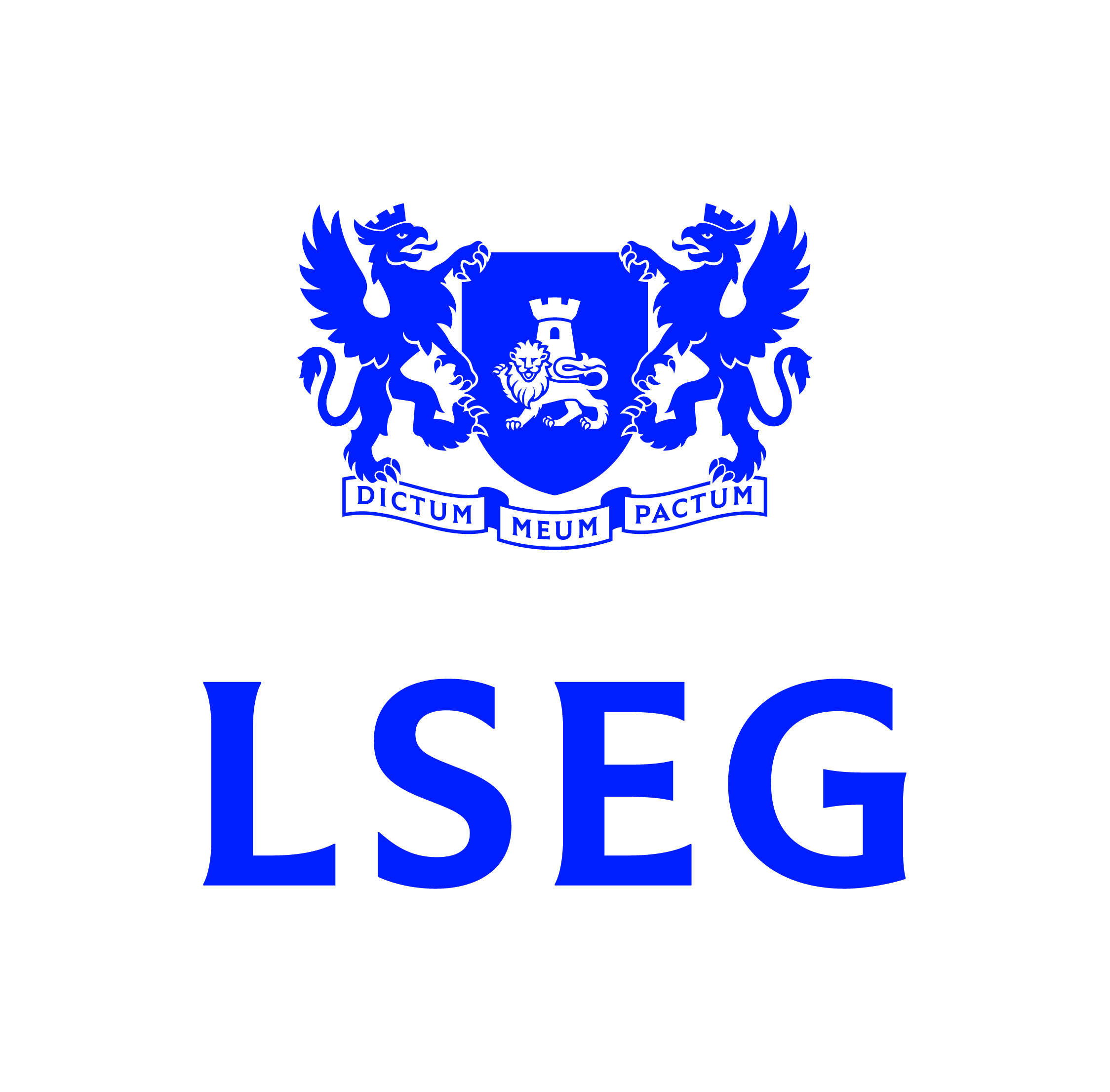 White background with blue text LSEG logo.
